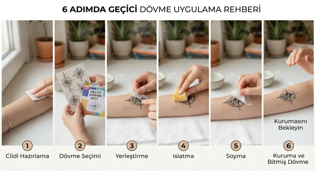 Geçici Dövme Nasıl Yapılır? Adım Adım Uygulama