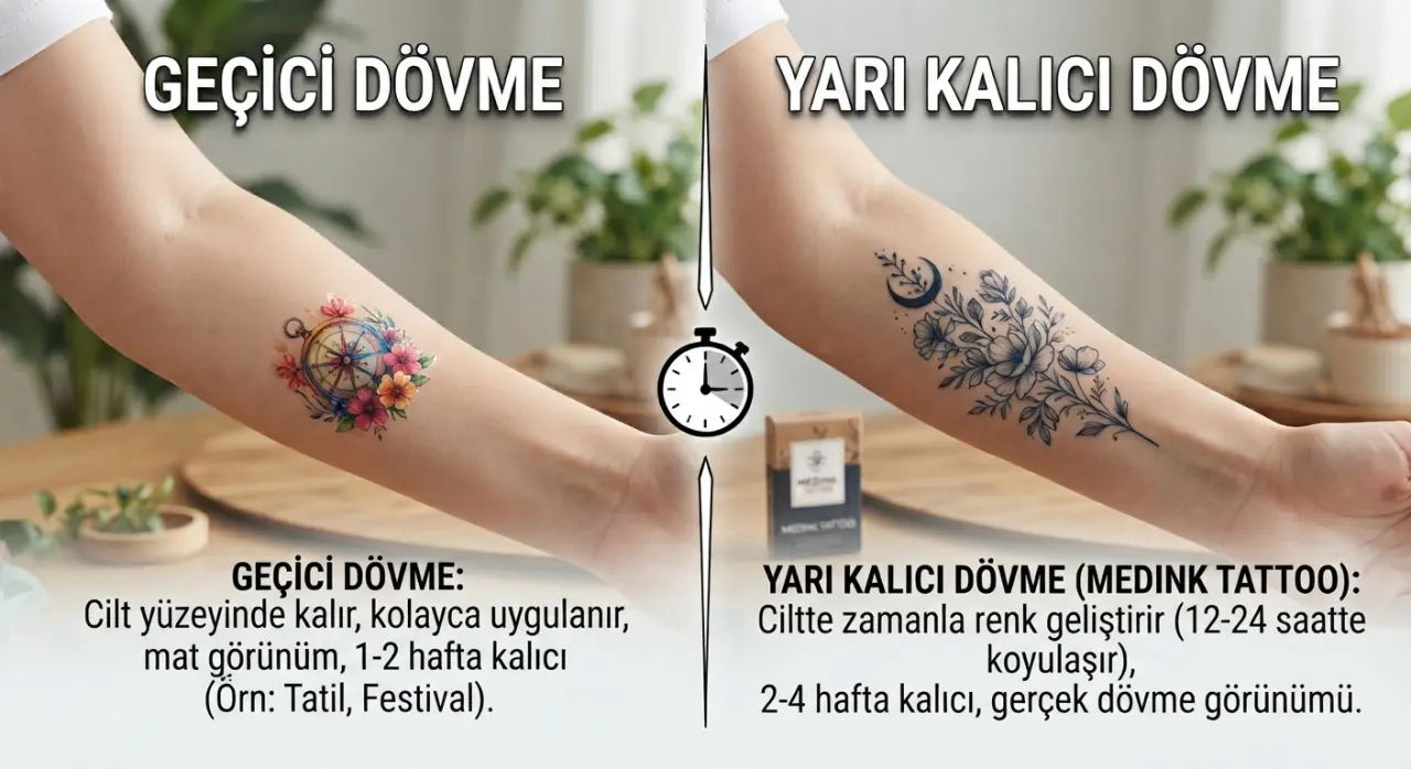 Yarı Kalıcı ve Geçici Dövme Farkları