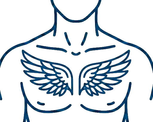 Gögüs / Bel Dövmesi 28 x 15