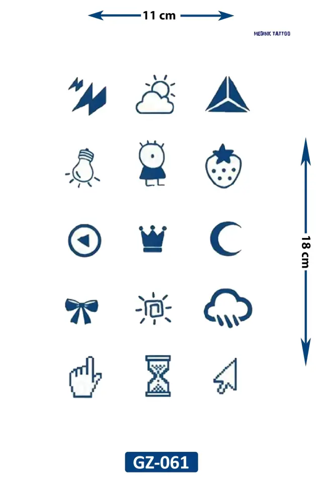 Orta Boy Dövme GZ-061