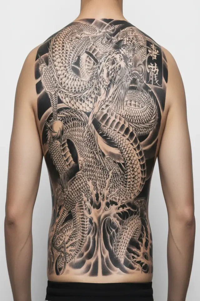 Sırt Kaplama Dövmesi TB-007