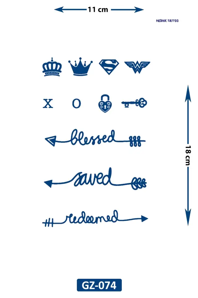 Orta Boy Dövme GZ-074