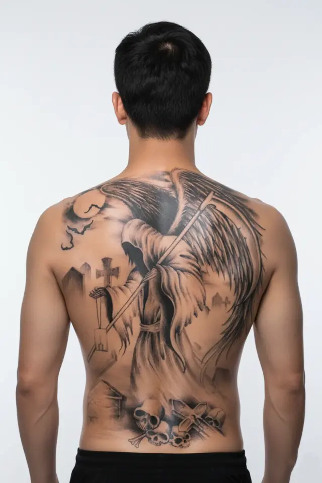 Sırt Kaplama Dövmesi TB-042