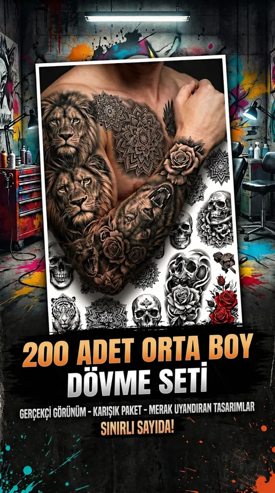 Karışık Orta Boy Dövme Paketi 2