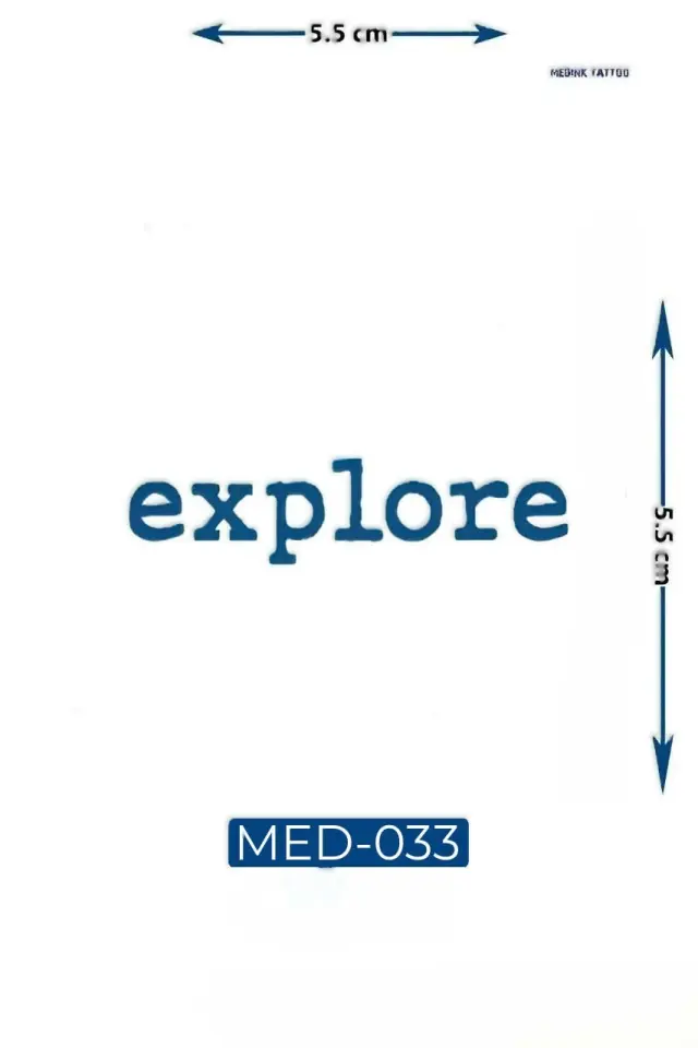 Minimal Dövme MED-033