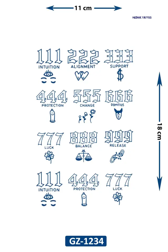Orta Boy Dövme GZ-1234
