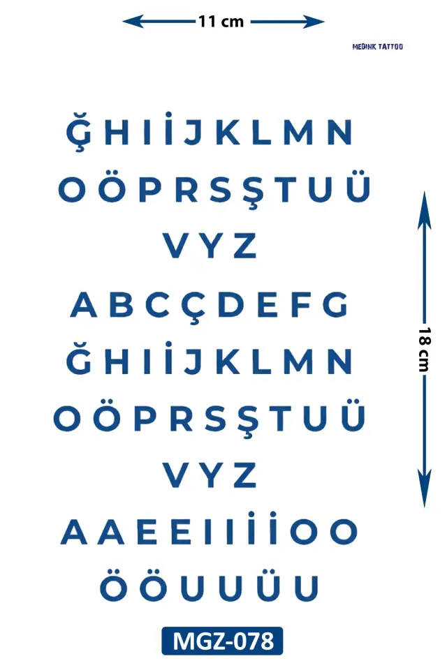 Orta Boy Dövme MGZ-078
