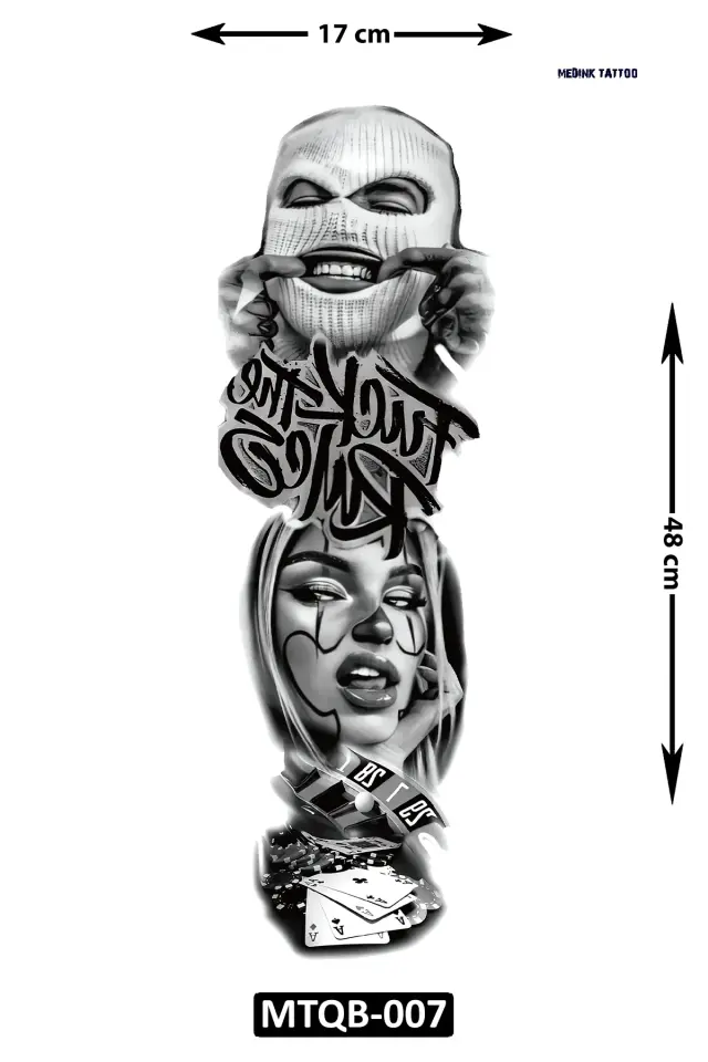 Kol Kaplamalı Dövme MTQB-007