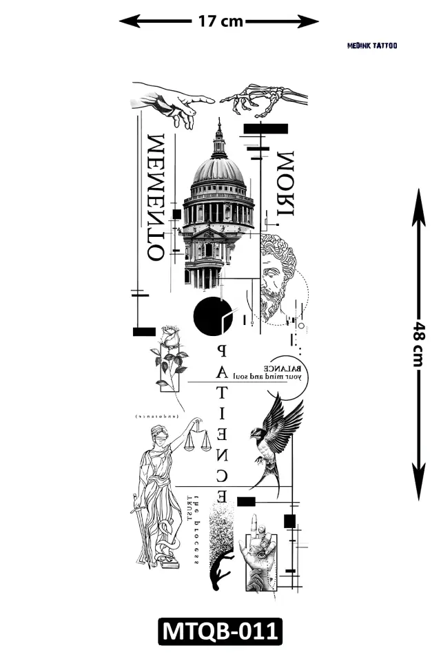 Kol Kaplamalı Dövme MTQB-011