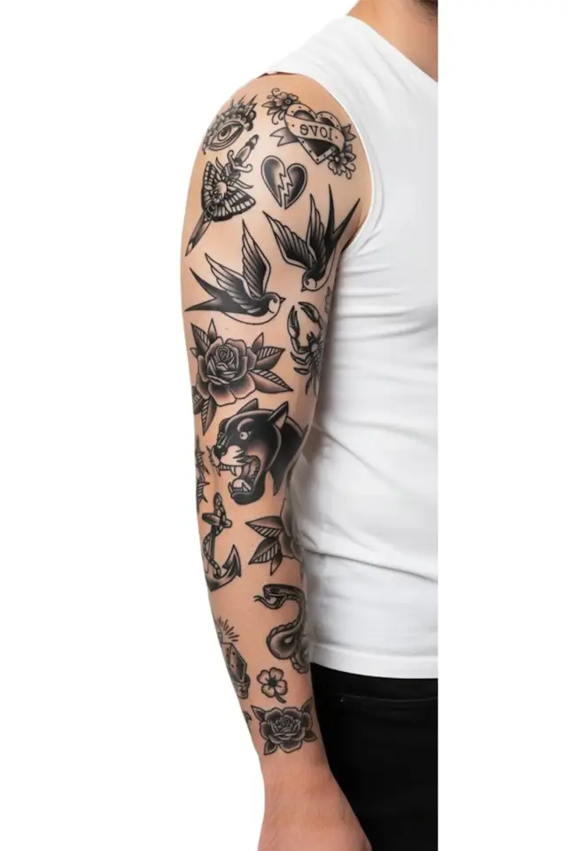 Kol Kaplamalı Dövme MTQB-012