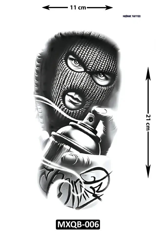 Orta Boy Dövme MXQB-006