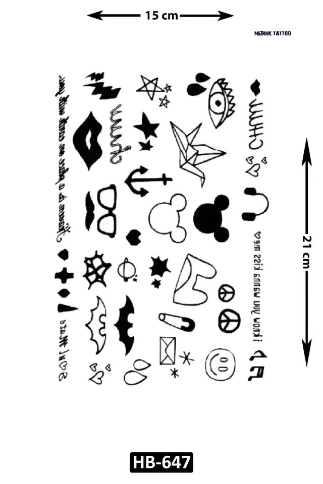 Orta Boy Dövme HB-647