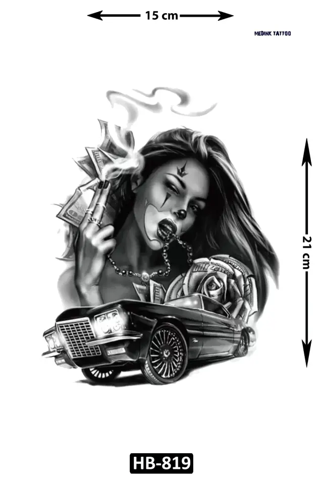 Orta Boy Dövme HB-819